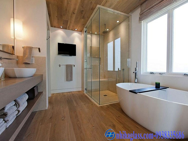 Cabin kính tắm mở quay