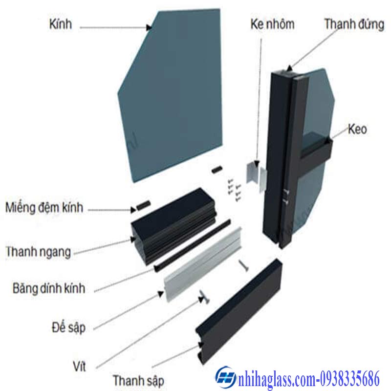 Vách mặt dựng nhôm Xingfa 