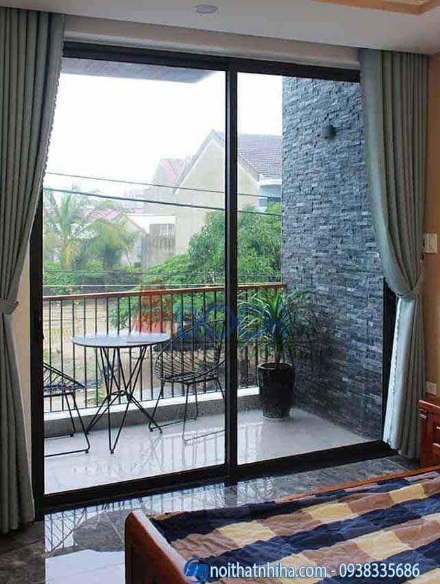 Cửa nhôm kính phòng ngủ
