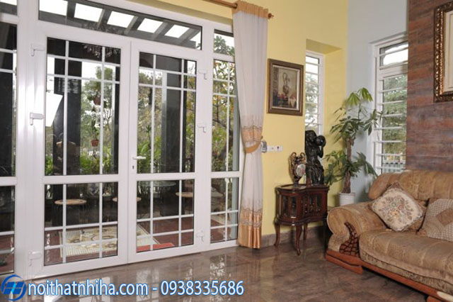 Cửa nhôm Xingfa chia ô