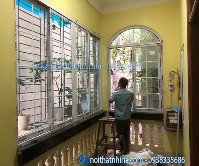 Cửa nhôm Xingfa chia ô