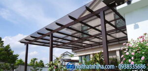 Mái kính biệt thự