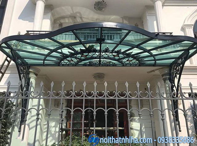 Mái kính biệt thự