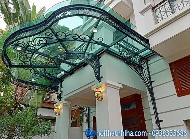Mái kính biệt thự