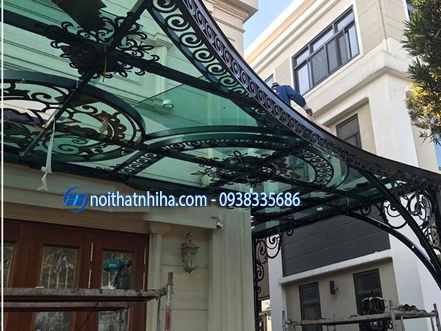 Mái kính biệt thự